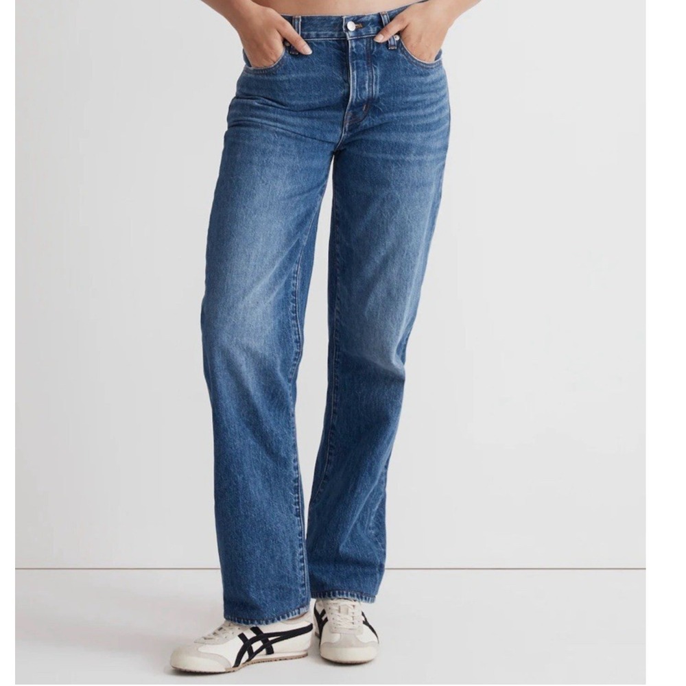MADEWELL Low Slung Straight Jeans Size 24 100% Cotton Casual 90s Classic